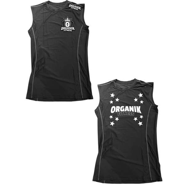 Organik Fitness - Men's Workout Gym Tank Top - Sleeveless - Black