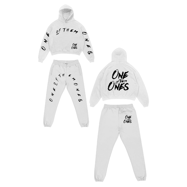 Organik Lyfestyle - 1OFTHEM1's Full Understanding White SweatSuit Set