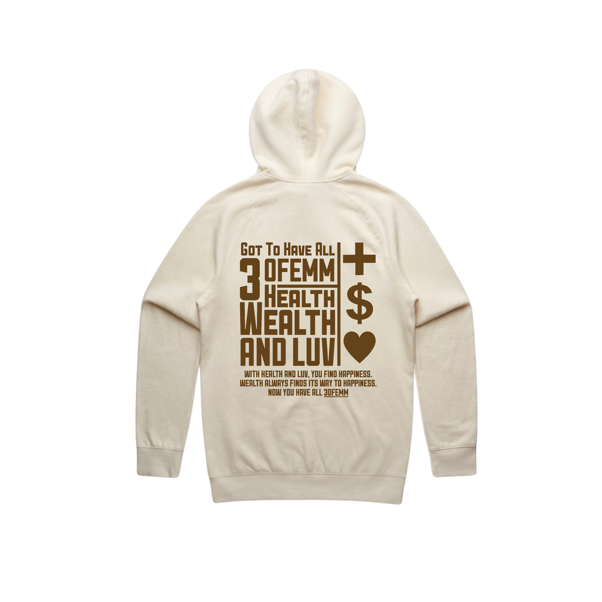 Organik Lyfestyle - 3OFEMM Tan SweatSuit