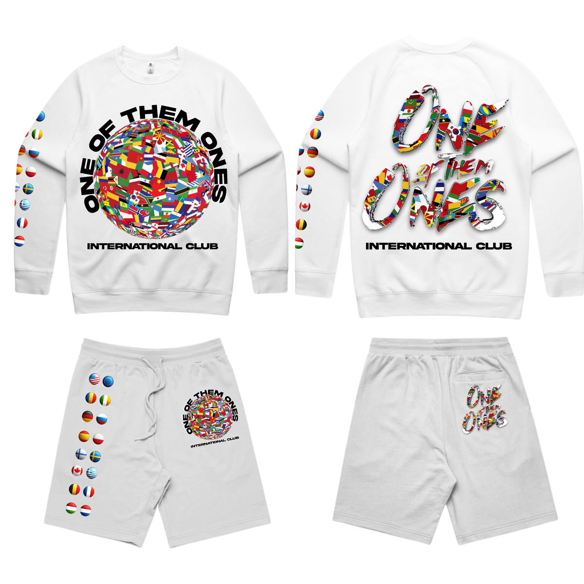 Organik Lyfestyle - 1OFTHEM1's International Club - White Set