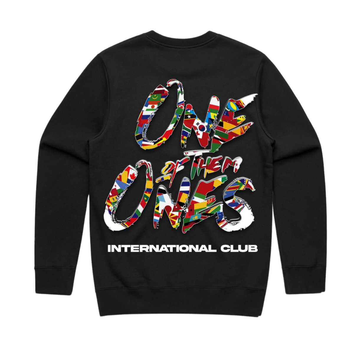 Organik Lyfestyle - 1OFTHEM1's International Club - Black Crewneck