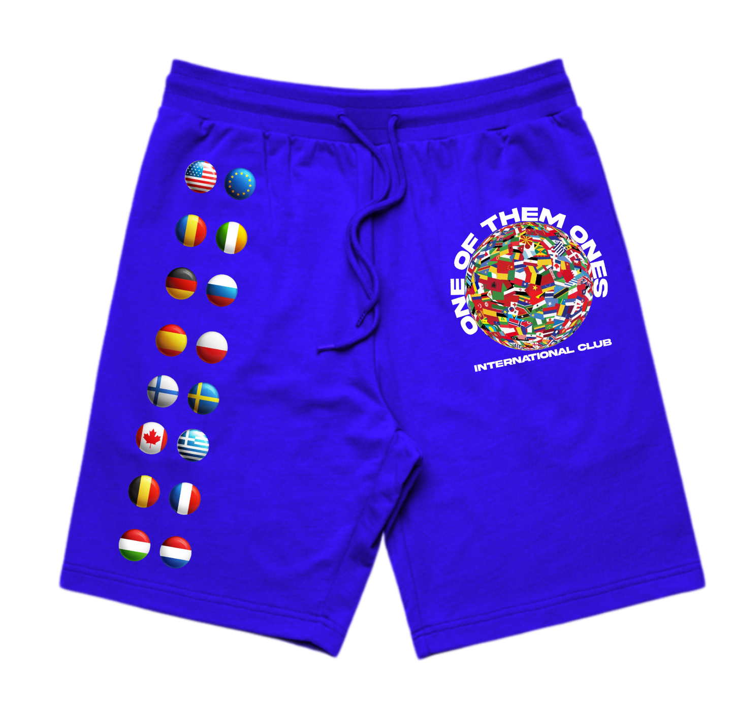 Organik Lyfestyle - 1OFTHEM1's International Club - Blue Shorts