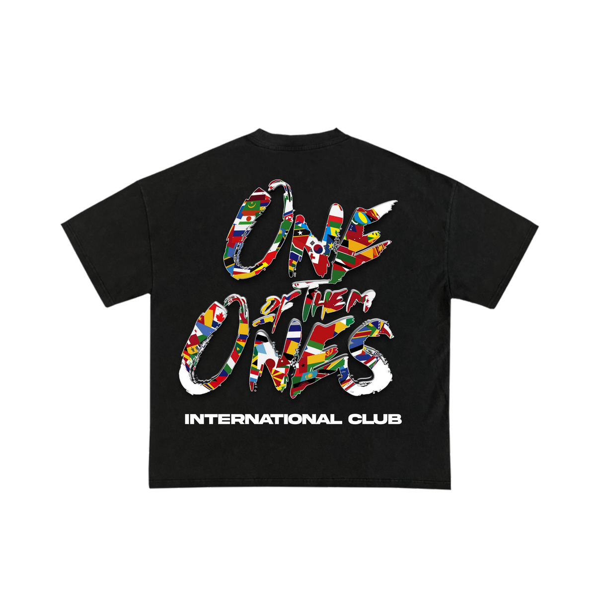 Organik Lyfestyle - 1OFTHEM1's International Club - Black T-Shirt