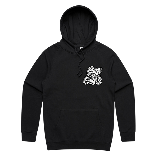 Organik Lyfestyle - 1OFTHEM1's Black W/White Hoodie