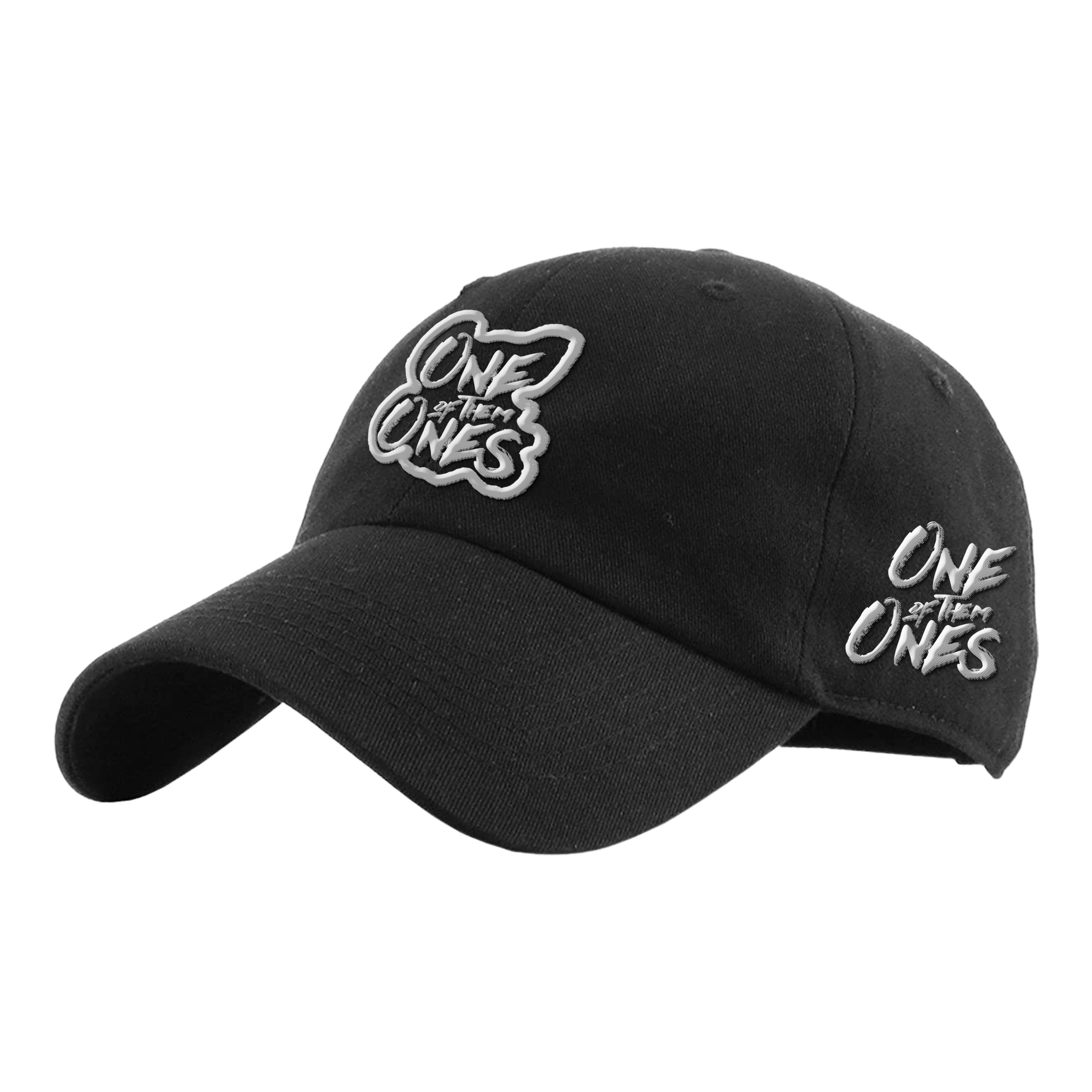 Organik Lyfestyle - 1OfThem1's OG White Dad Hat W/Side Embroidery
